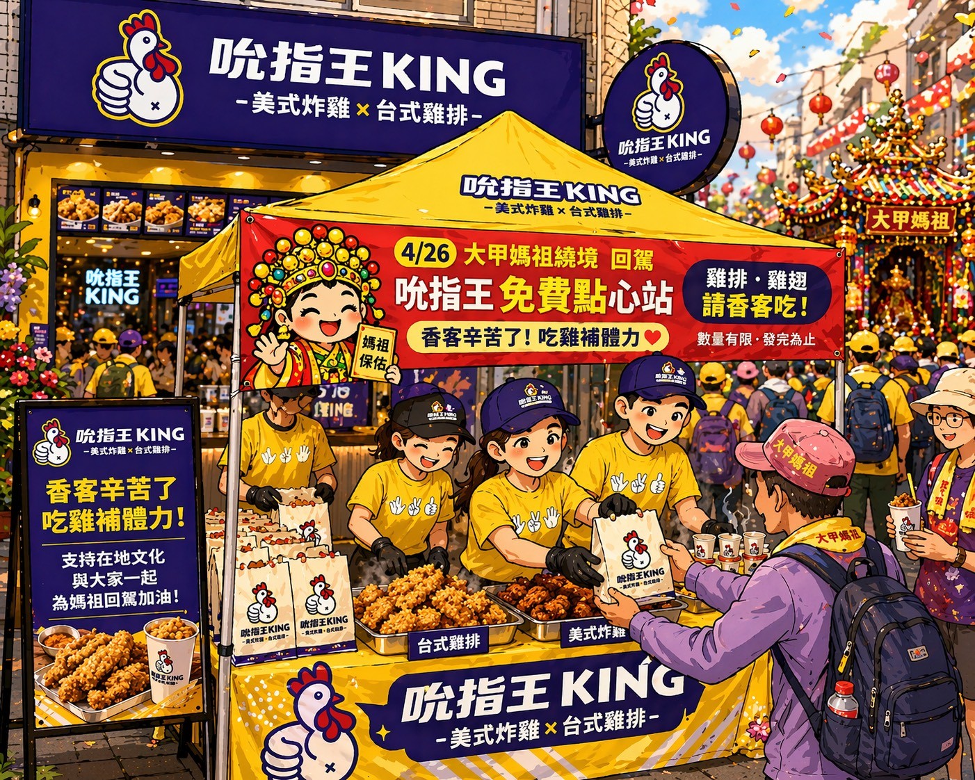 🎊大甲在地盛事，大甲媽祖繞境🎊｜美式炸雞加盟｜炸雞店加盟｜雞排加盟｜小吃加盟｜小資加盟